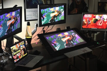 digital artist workspace