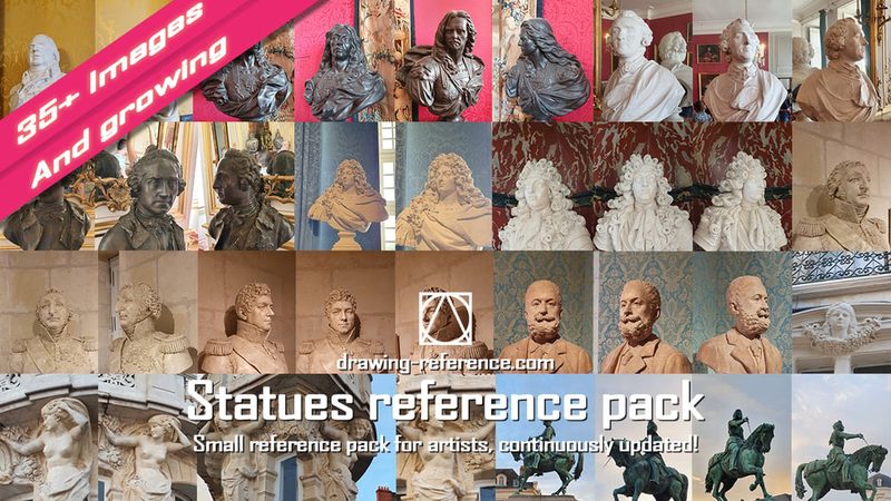 Preview of Statues drawing & painting reference pack