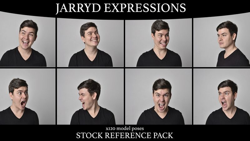 Preview of Facial Expressions with Jarryd - Reference Pack