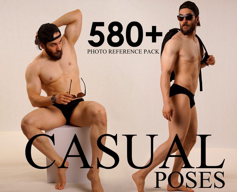 Preview of 580+ Casual Male Pose Reference Pictures