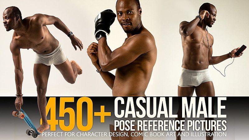 Preview of 450+ Casual Male Pose Reference Pictures