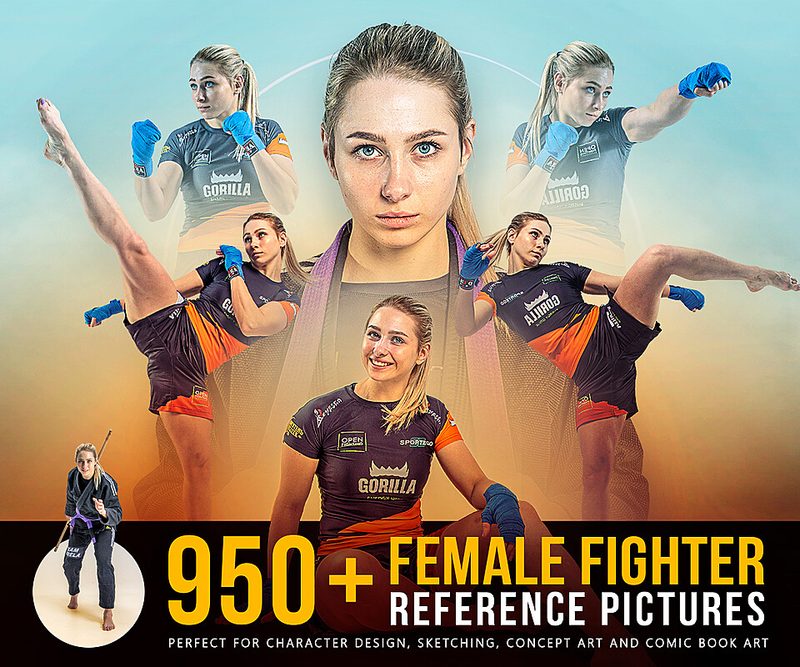 Preview of 950+ Female Fighter Reference Pictures