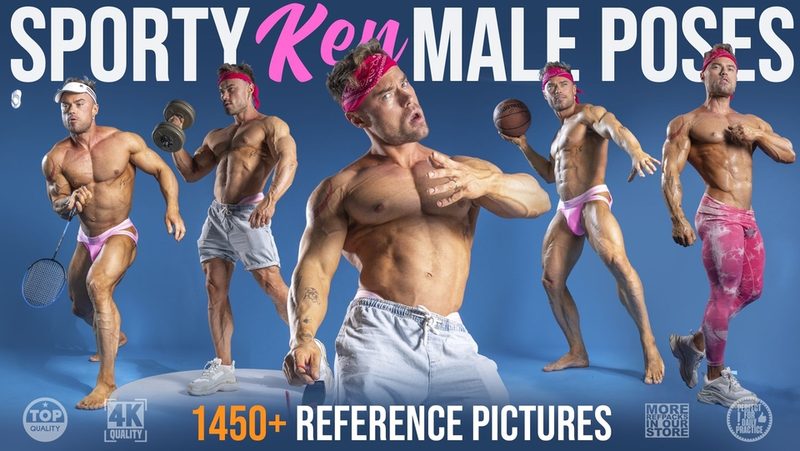 Preview of 1450+ Sporty Ken Male Poses