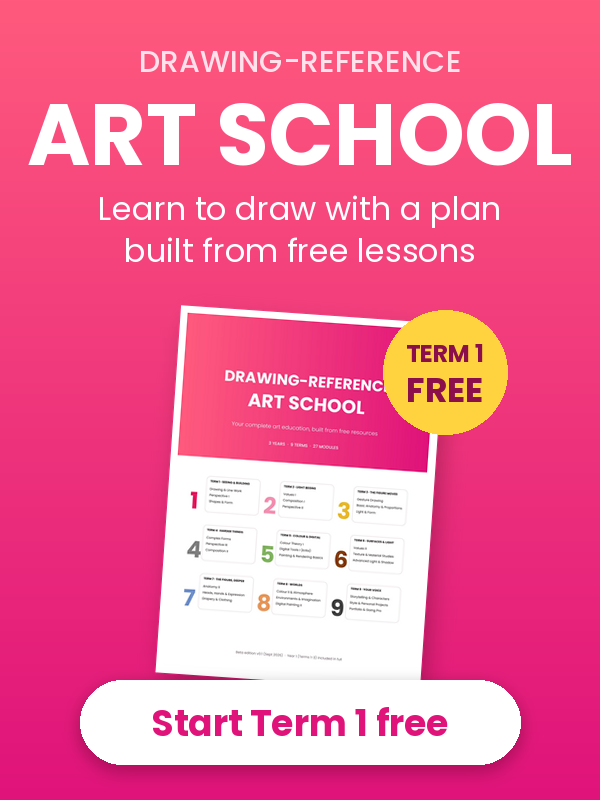 Drawing-Reference Art School: start Term 1 free