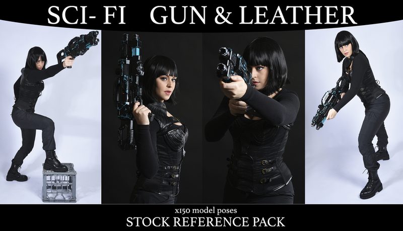 Preview of Sci Fi Guns & Leather - Stock Model Reference Pack