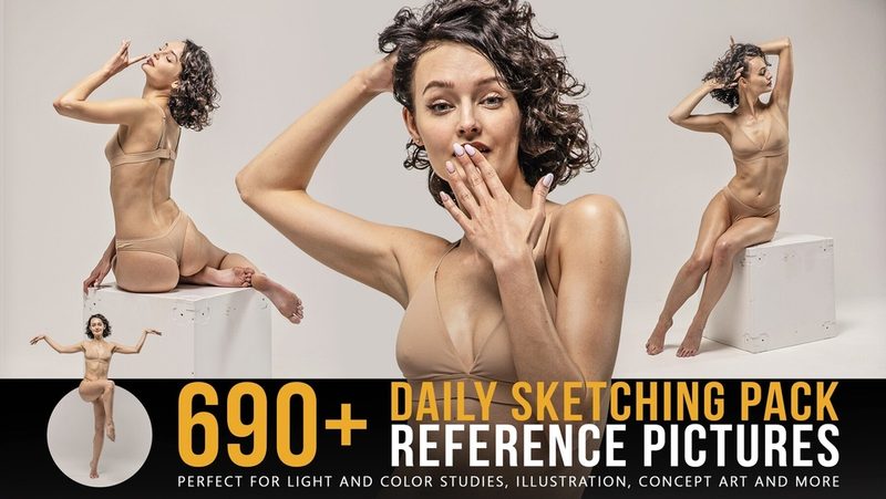 Preview of 690+ Daily Sketching Reference Pictures