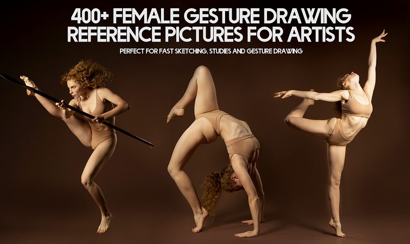 Preview of 400+ Female Gesture Drawing Reference Pictures