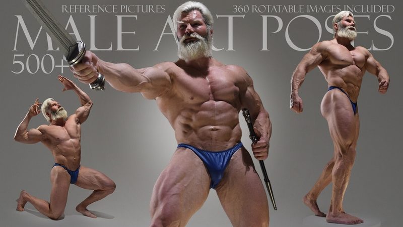 Preview of MALE ART POSES 500+ Reference Pictures