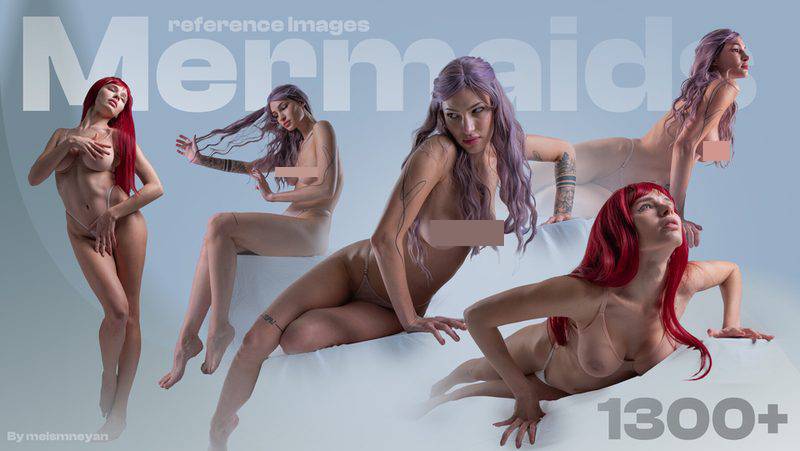 Preview of Mermaids Female Art Reference Images [1300+]