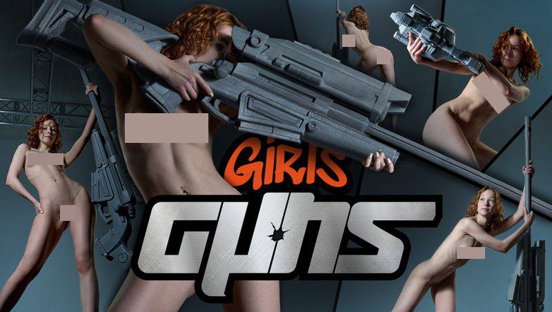 Preview of 1750+ Girls And Guns - Futuristic Weapons Poses
